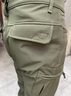 Брюки зимние тактические софтшелл флисовые, размер XXL, Олива, утепленные брюки для военных - изображение 7