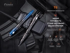 Fenix T6 тактична ручка з ліхтариком синя - зображення 1