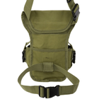 Тактична сумка на стегно поясна E-Tac M14 Olive Green - зображення 5