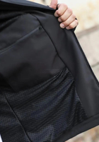Тактична куртка Хантер Софтшел чорна на сітці 46 No Brand 1722942563 - изображение 3