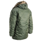 Куртка парка Аляска с мехом US N3B TEESAR® PARKA Оливковая M - изображение 6