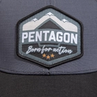 Бейсболка Pentagon Era Cap «Born For Action» Wolf Grey - зображення 4