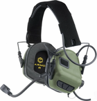 Активні навушники тактичні з гарнітурою мікрофоном Earmor M32 Coyote Olive - зображення 3