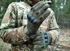 Тактические перчатки полнопалые Зеленые, размер L, Oakley / Закрытые военные перчатки - изображение 1