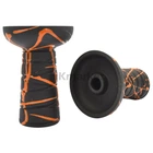 Чаша для кальяна Gusto Bowls Classic Phunnel BLACK Glaze Orange