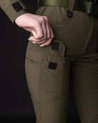 Жіночі брюки карго тактичні BEZET Байрактар хакі - L - зображення 7