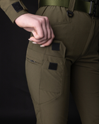 Жіночі брюки карго тактичні BEZET Байрактар хакі - XL - зображення 7