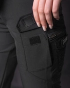 Жіночі брюки карго тактичні BEZET Байрактар чорний - XS - зображення 4