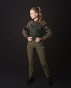 Жіночі брюки карго тактичні BEZET Байрактар хакі - S - зображення 8