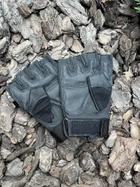 Перчатки Тактические Короткопалые С Защитой Косточек Пальцов XL OAKLEY Черные - изображение 4