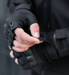 Перчатки Тактические Короткопалые С Защитой Косточек Пальцов XL OAKLEY Черные - изображение 8