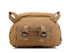 Тактичний похідний рюкзак METR+ військовий рюкзак водовідштовхувальний 35 л 49x34x16 см Койот - зображення 5