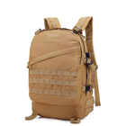 Тактический походный рюкзак METR+ военный рюкзак водоотталкивающий 35 л 49x34x16 см Койот - изображение 7