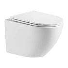 Унитаз Omnires Ottawa 49x37 rimless подвесной, сиденье дюропласт, white gloss (OTTAWAMWBP)