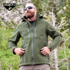 Хардшел дощовик Condor Aegis Hardshell Jacket 101083 Large, Чорний - зображення 6