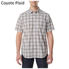 Рубашка 5.11 HUNTER PLAID SHORT SLEEVE SHIRT, 71374 Large, Pacific Navy Plaid - изображение 10