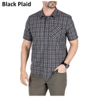 Рубашка с коротким рукавом 5.11 CARSON PLAID SHORT SLEEVE SHIRT 71394 Large, Blueblood Plaid - изображение 4