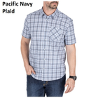 Рубашка с коротким рукавом 5.11 CARSON PLAID SHORT SLEEVE SHIRT 71394 Medium, Black Plaid - изображение 3