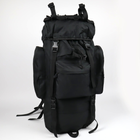 Рюкзак тактический каркасный 80 л Oxford 800D Черный - изображение 1