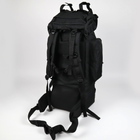 Рюкзак тактический каркасный 80 л Oxford 800D Черный - изображение 9