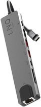 Hub USB Linq USB Type-C 8-w-1 (LQ48010) - obraz 2