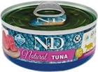 Mokra karma dla aktywnych kotów Farmina N&D Cat natural tuna 70 g (8606014106275) - obraz 1