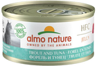 Mokra karma dla kotów dorosłych Almo nature hfc jelly pstrąg i tuńczyk 70 g (8001154121049)