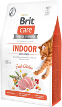 Sucha karma dla kociąt bez dodatku zbóż Brit care Cat g-f indoor z smakiem kurczaka 2 kg (8595602540853)