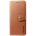 Шкіряний чохол-книжка GETMAN Gallant (PU) для Xiaomi Poco X5 Pro 5G/Redmi Note 12 Pro 5G Коричневий