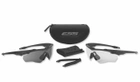 Комплект балістичних, тактичних окулярів ESS Crossblade 2шт з лінзами: Прозора/Smoke Gray. Колір оправ: Чорний. - зображення 5