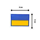 Шевроны из ПХВ на липучке "флаг Украины 4*3 mini". Резиновый патч на липучке 102124 - изображение 1