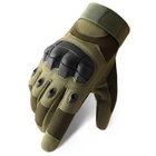 Рукавички тактичні сенсорні BDA; XL/10; Олива. Універсальні тактичні рукавички з пальцями. Армійські рукавички - зображення 3