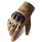 Рукавички тактичні сенсорні BDA; XL/10; Койот. Універсальні тактичні рукавички з пальцями. Армійські рукавички - зображення 3