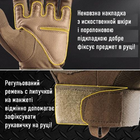 Перчатки тактические сенсорные BDA; M/8; Койот. Универсальные тактические перчатки с пальцами. Армейские перчатки. - изображение 6