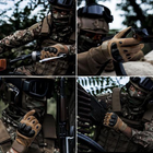 Перчатки тактические сенсорные BDA; M/8; Койот. Универсальные тактические перчатки с пальцами. Армейские перчатки. - изображение 8