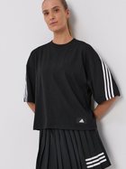 Футболка Adidas W Fi 3S Tee GU9692 M Чорна (4064047412550) - зображення 1