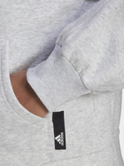 Толстовка на блискавці з капюшоном жіноча Adidas W Sl Hd Fz HE2861 XS Сіра (4065423172969) - зображення 4