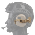 Кріплення адаптер WoSporT на каску шолом Tan для навушників Peltor/Earmor/Howard (Чебурашка) - зображення 5