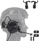 Крепление адаптер WoSporT на каске шлем Black для наушников Peltor/Earmor/Howard (Чебурашка) - изображение 4