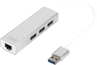 Hub USB Digitus USB 3.0 4-w-1 (DA-70250-1) - obraz 1
