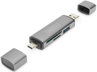 Hub USB Digitus USB 3.0/Type-C 4-w-1 (DA-70886) - obraz 3