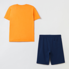 Dziecięca koszulka OVS Tsh Print+Shr Jersey Orange/Dark Blu 1796831 158 cm Pomarańczowa/Ciemnoniebieska (8056781016169) - obraz 2