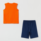 Komplet (koszulka + spodenki) dla dzieci OVS Jogging Set Red Orange 1798819 140 cm Czerwony/Pomarańczowy/Niebieski (8056781050194) - obraz 2