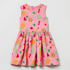 Sukienka dziecięca OVS Aop Dress 15-2216 Aop 1804224 116 cm Różowa (8056781108383) - obraz 1