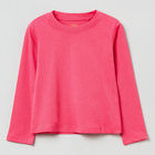 Longsleeve dziecięcy OVS Solid T-Shir Fandango Pin 1822512 122 cm Różowy (8056781593721) - obraz 1
