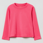 Longsleeve dziecięcy OVS Solid T-Shir Fandango Pin 1822512 128 cm Różowy (8056781593738) - obraz 1