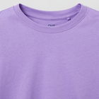 Дитяча футболка з довгими рукавами для дівчинки OVS Solid T-Shir Bougainville 1822526 104 см Фіолетова (8056781593837) - зображення 3