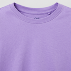 Дитяча футболка з довгими рукавами для дівчинки OVS Solid T-Shir Bougainville 1822526 116 см Фіолетова (8056781593851) - зображення 3