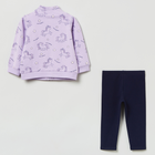 Komplet (bluza + legginsy) dla dzieci OVS Full Zip Aop Lilac Breeze 1817459 86 cm Fioletowa (8056781509340) - obraz 2