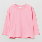 Longsleeve dziecięcy OVS T-Shirt Soli Candy Pink 1823680 92 cm Pink (8056781611302) - obraz 1